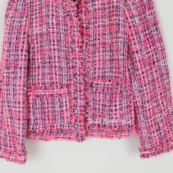 NWT Kate Spade Stud Trim Tweed Jacket - Picture 9 of 12